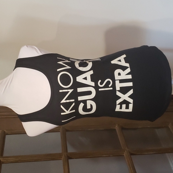Cold Crush I Know Guac is Extra Razor Back Tank Top NWOT - Picture 1 of 6